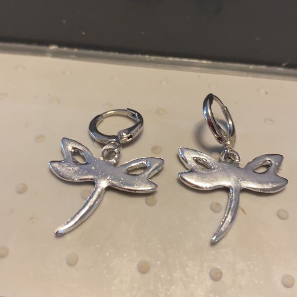 New silver plated firefly earrings $8.00 - Picture 2 of 2